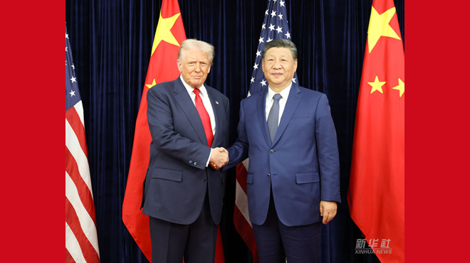 習近平同美國總統特朗普在釜山會晤